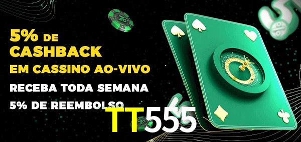 Promoções do cassino ao Vivo TT555